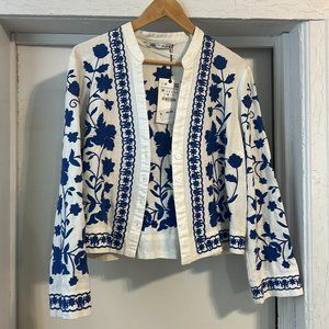 Zara embroidered shirt